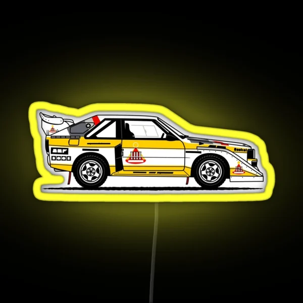 S1 Group B Classic Rally Car RGB Neon Sign