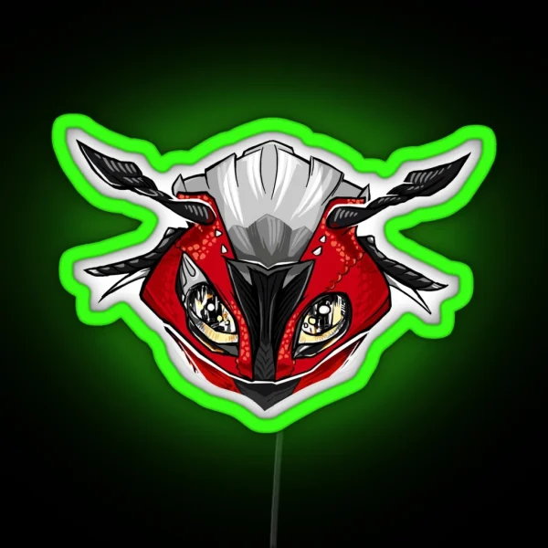 S1000RR Red Dragon RGB Neon Sign