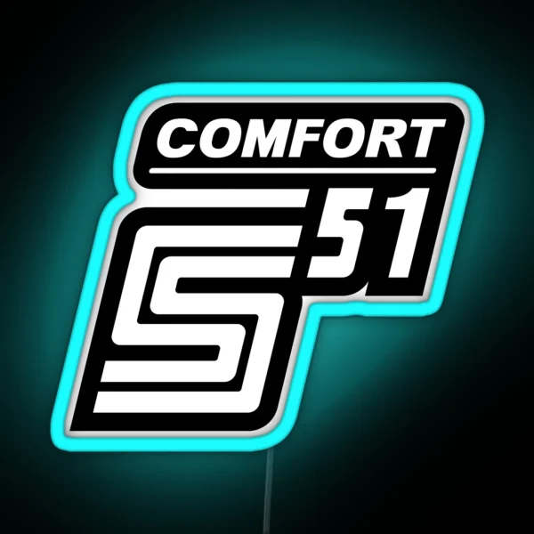 S51 Comfort Logo RGB Neon Sign