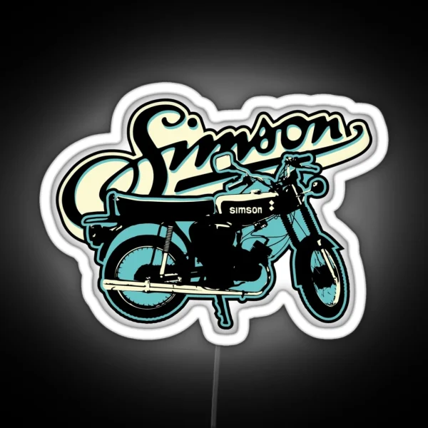 S51 Moped Drivers And GDR Fans RGB Neon Sign