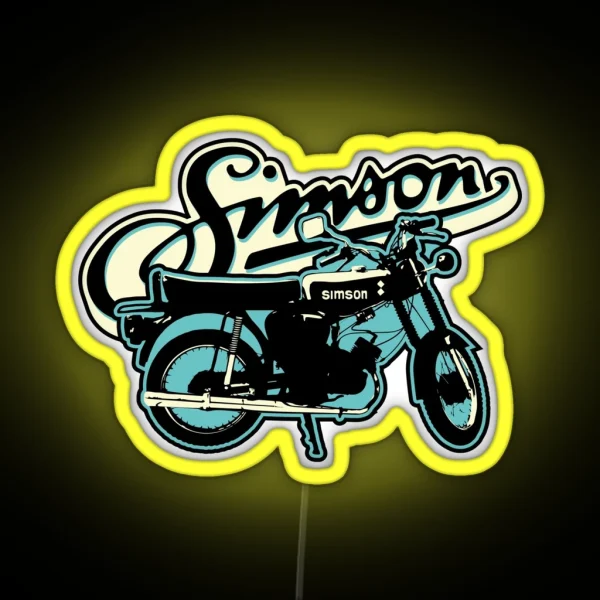 S51 Moped Drivers And GDR Fans RGB Neon Sign