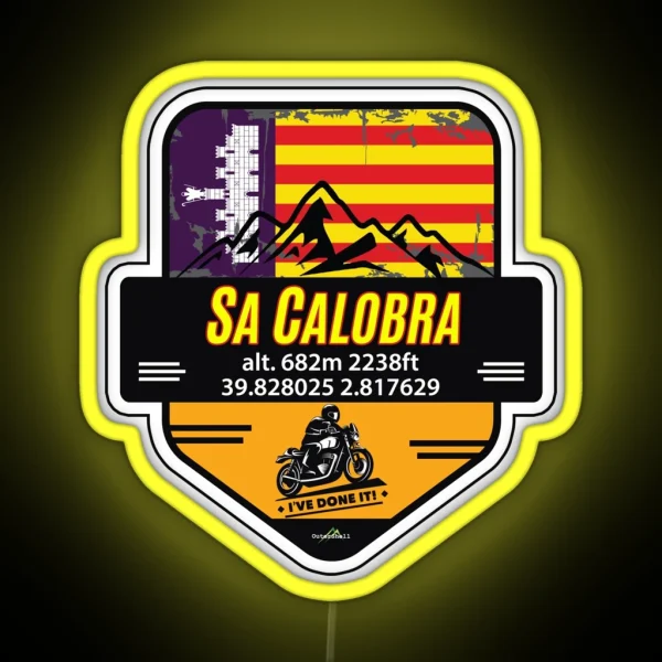 Sa Calobra Mallorca Motorcycle Led And Led Ive Done It RGB Neon Sign