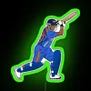 sachin tendulkar neon sign rgb cricket icon