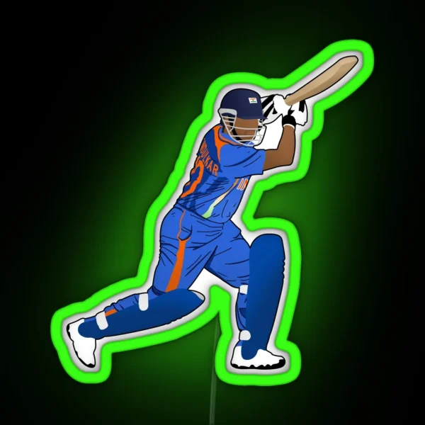 Sachin Tendulkar RGB Neon Sign