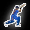 sachin tendulkar rgb neon sign white image of the cricket legend