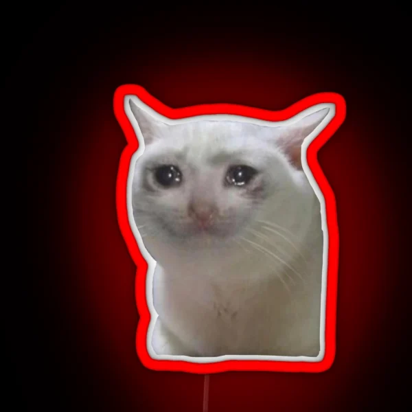 Sad Cat RGB Neon Sign