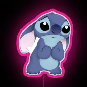 Sad Lilo And Stitch RGB Neon Sign