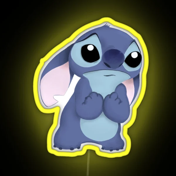 Sad Lilo And Stitch RGB Neon Sign