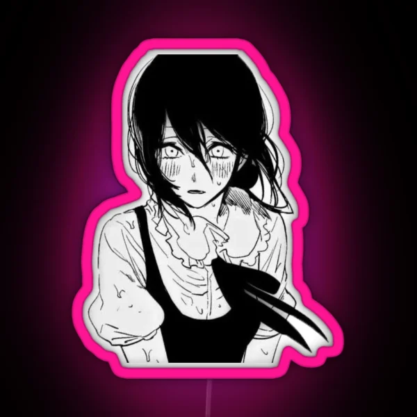 Sad Reze Manga RGB Neon Sign