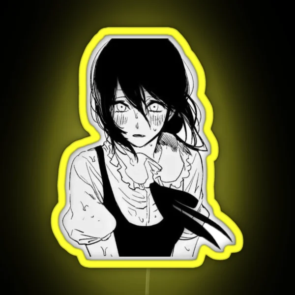 Sad Reze Manga RGB Neon Sign