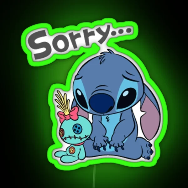 Sad Stitch RGB Neon Sign