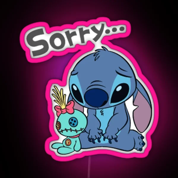 Sad Stitch RGB Neon Sign