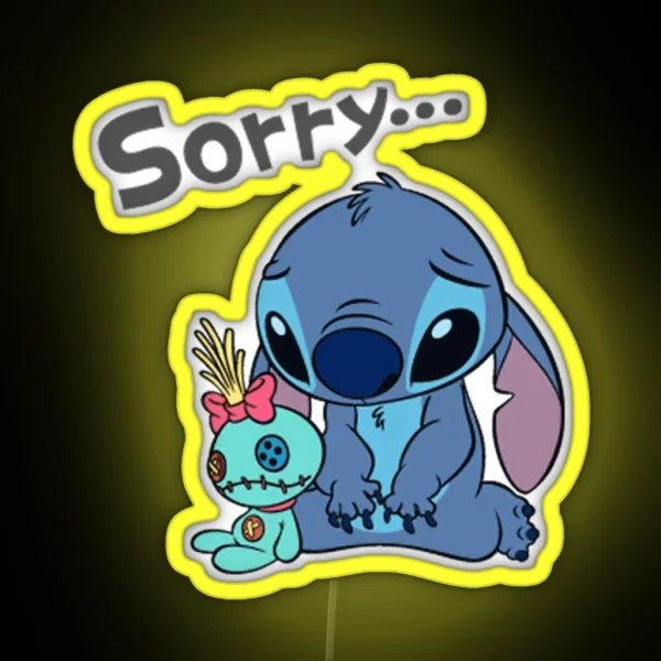 Sad Stitch RGB Neon Sign