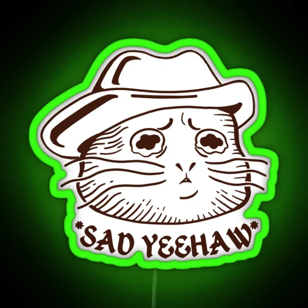 Sad Yeehaw RGB Neon Sign