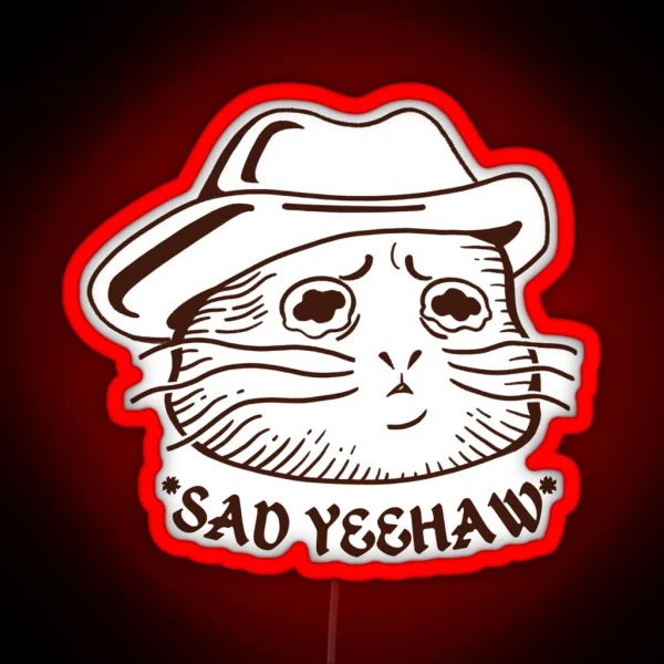 Sad Yeehaw RGB Neon Sign