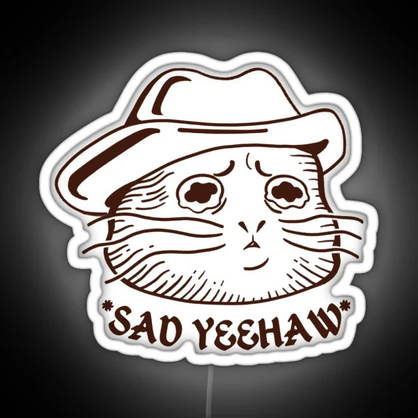 Sad Yeehaw RGB Neon Sign