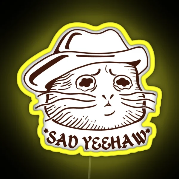 Sad Yeehaw RGB Neon Sign