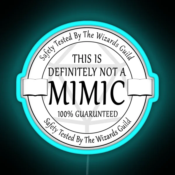 Safety Tested For Mimics RGB Neon Sign