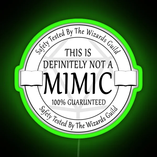 Safety Tested For Mimics RGB Neon Sign
