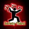 safety third rgb neon sign in red