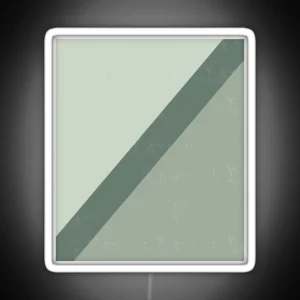 Sage Green Painterly Roller Brush Style Geometric RGB Neon Sign