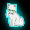 RGB Neon Sign of Saiki as a Cat (20067) in Blue