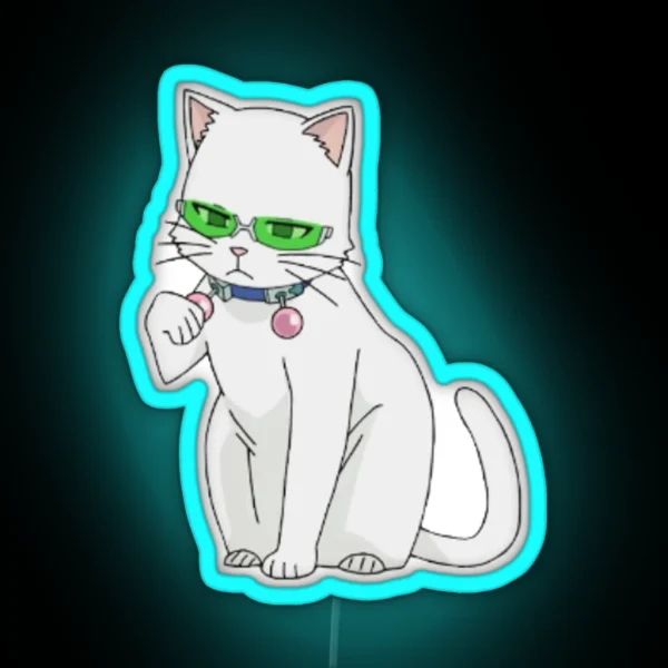 Saiki As A Cat But Smaller RGB Neon Sign