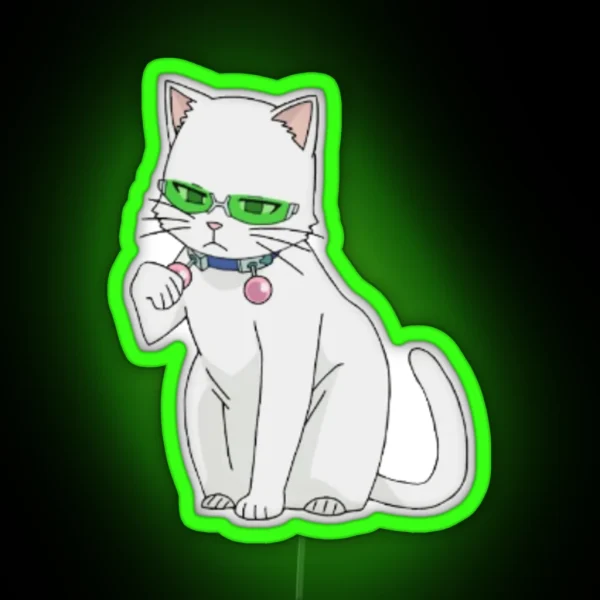Saiki As A Cat But Smaller RGB Neon Sign