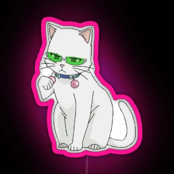 Saiki As A Cat But Smaller RGB Neon Sign