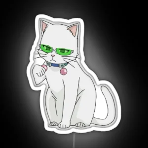Saiki As A Cat But Smaller RGB Neon Sign