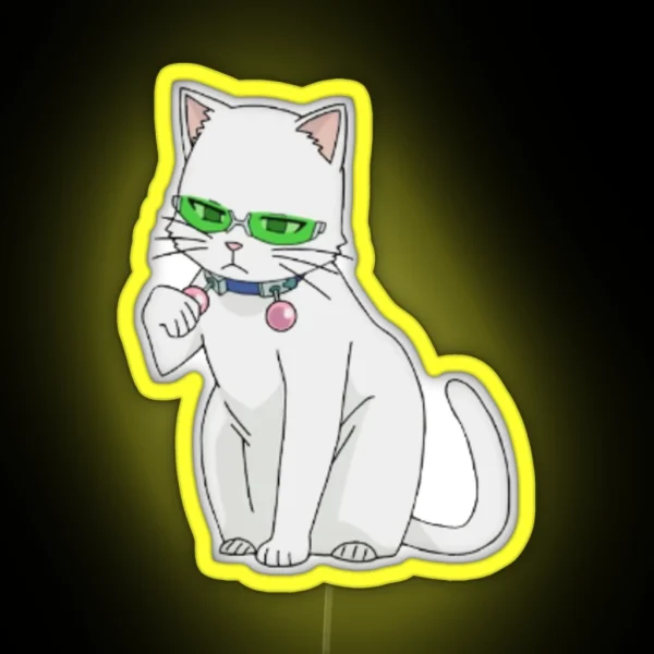 Saiki As A Cat But Smaller RGB Neon Sign