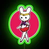 Sailor Bunny Mars Neon Sign in RGB Green
