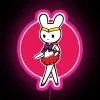 sailor bunnymars rgb neon sign vibrant pink glowing design