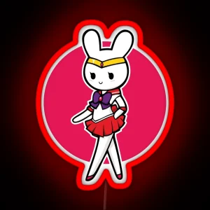 Sailor Bunny Mars RGB Neon Sign