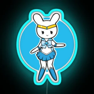 Sailor Bunny Mercury RGB Neon Sign