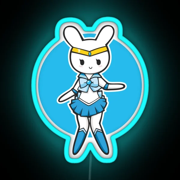 Sailor Bunny Mercury RGB Neon Sign