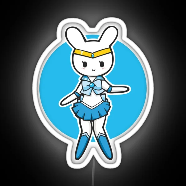 Sailor Bunny Mercury RGB Neon Sign