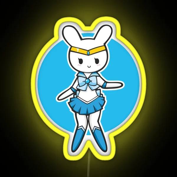 Sailor Bunny Mercury RGB Neon Sign