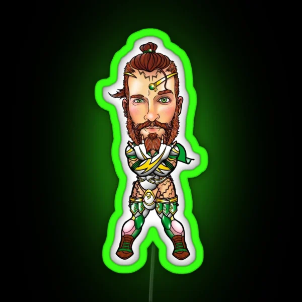 Sailor Chibi Boy Jupiter RGB Neon Sign