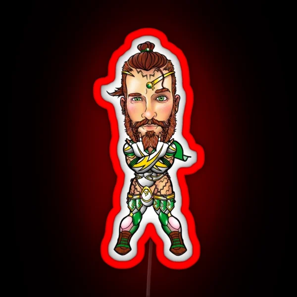 Sailor Chibi Boy Jupiter RGB Neon Sign