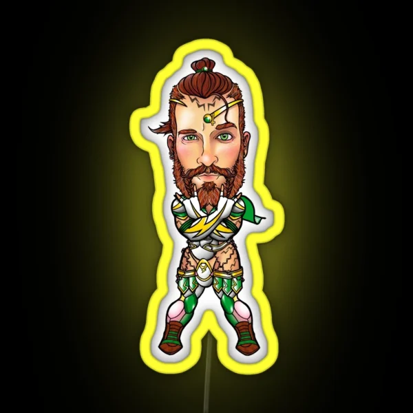 Sailor Chibi Boy Jupiter RGB Neon Sign