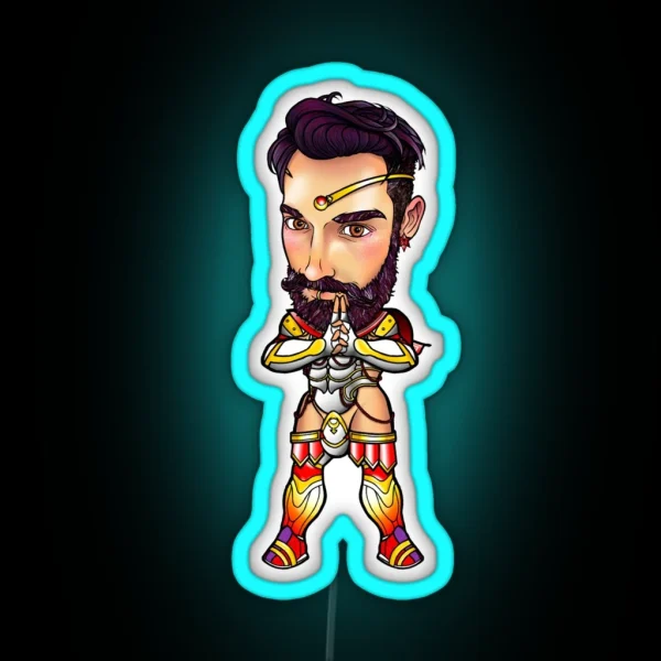 Sailor Chibi Boy Mars RGB Neon Sign