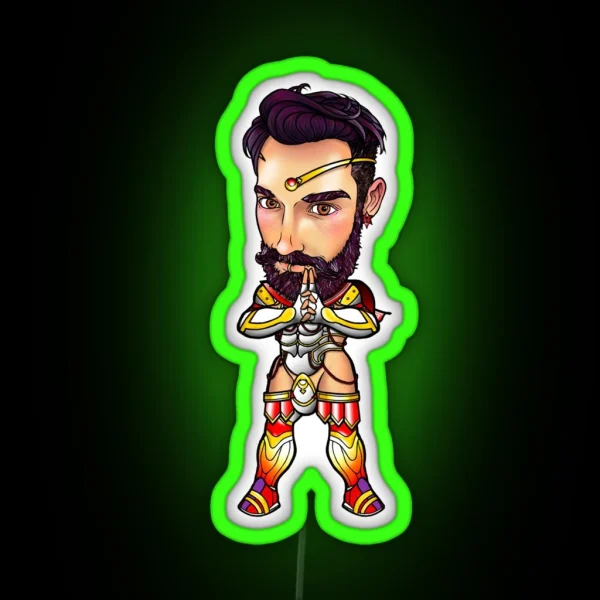 Sailor Chibi Boy Mars RGB Neon Sign