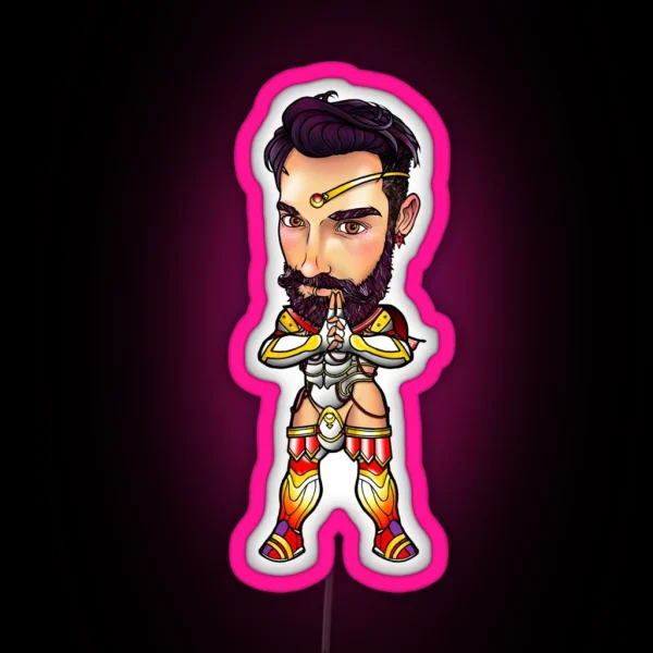 Sailor Chibi Boy Mars RGB Neon Sign