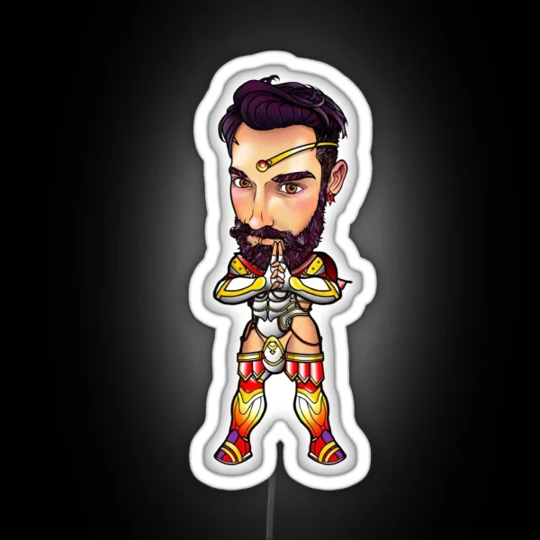 Sailor Chibi Boy Mars RGB Neon Sign