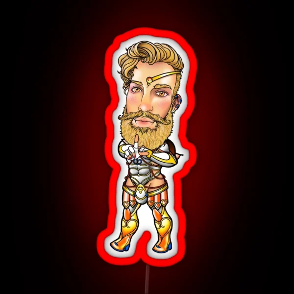 Sailor Chibi Boy Venus RGB Neon Sign