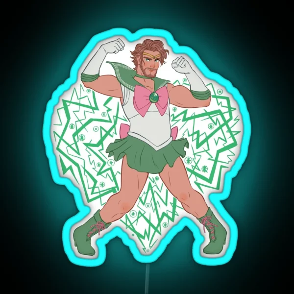 Sailor Fab Of Courage RGB Neon Sign