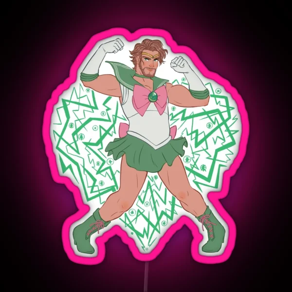 Sailor Fab Of Courage RGB Neon Sign
