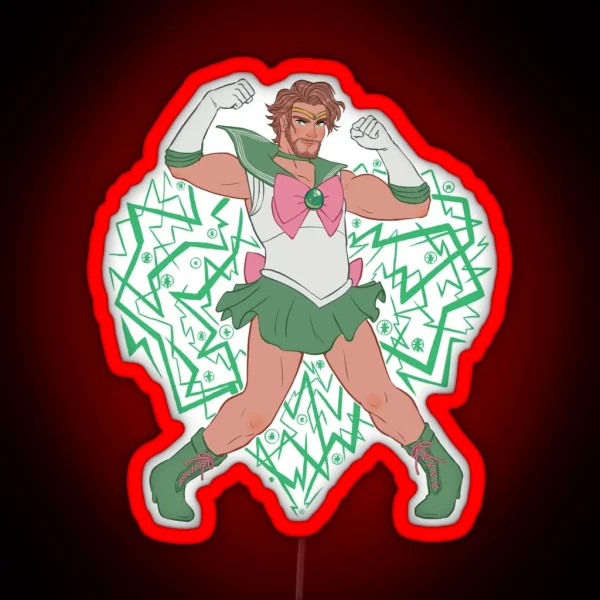 Sailor Fab Of Courage RGB Neon Sign