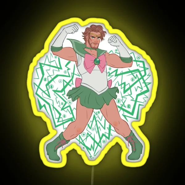 Sailor Fab Of Courage RGB Neon Sign